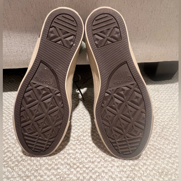 Converse Chuck Taylor|Sage Green Canvas HighTop| Flowers| Good Condition W10 M8 - Picture 11 of 12